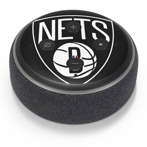 NBA Brooklyn Nets Large Logo Amazon Echo Dot Skin