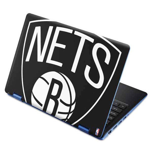 NBA Brooklyn Nets Large Logo Aspire R11 11.6in Skin