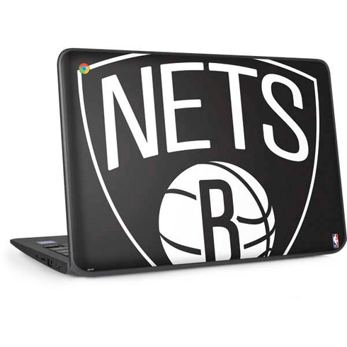 NBA Brooklyn Nets Large Logo HP Chromebook Skin