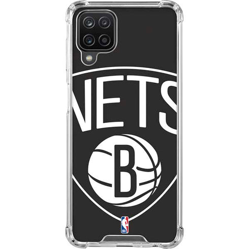 NBA Brooklyn Nets Large Logo Galaxy A12 Clear Case