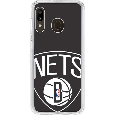 NBA Brooklyn Nets Large Logo Galaxy A20 Clear Case