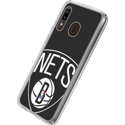 NBA Brooklyn Nets Large Logo Galaxy A20 Clear Case