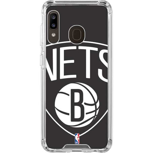 NBA Brooklyn Nets Large Logo Galaxy A30 Clear Case