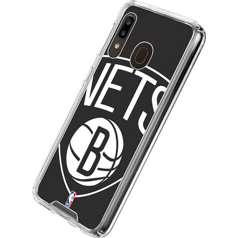 NBA Brooklyn Nets Large Logo Galaxy A30 Clear Case