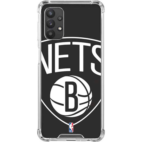 NBA Brooklyn Nets Large Logo Galaxy A32 5G Clear Case