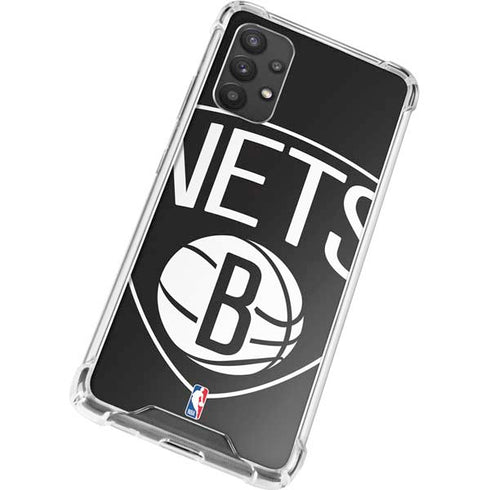 NBA Brooklyn Nets Large Logo Galaxy A32 5G Clear Case