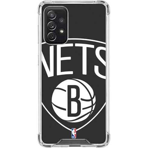 NBA Brooklyn Nets Large Logo Galaxy A72 5G Clear Case