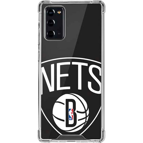 NBA Brooklyn Nets Large Logo Galaxy Note20 5G Clear Case