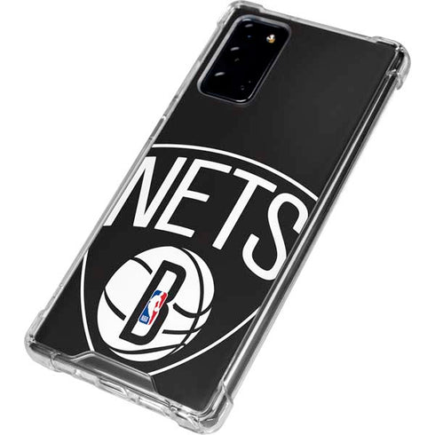 NBA Brooklyn Nets Large Logo Galaxy Note20 5G Clear Case