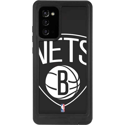 NBA Brooklyn Nets Large Logo Galaxy Note20 5G Waterproof Case