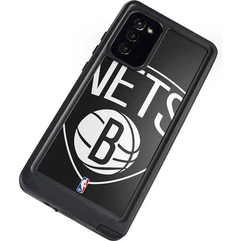 NBA Brooklyn Nets Large Logo Galaxy Note20 5G Waterproof Case