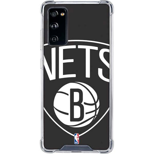 NBA Brooklyn Nets Large Logo Galaxy S20 FE Clear Case