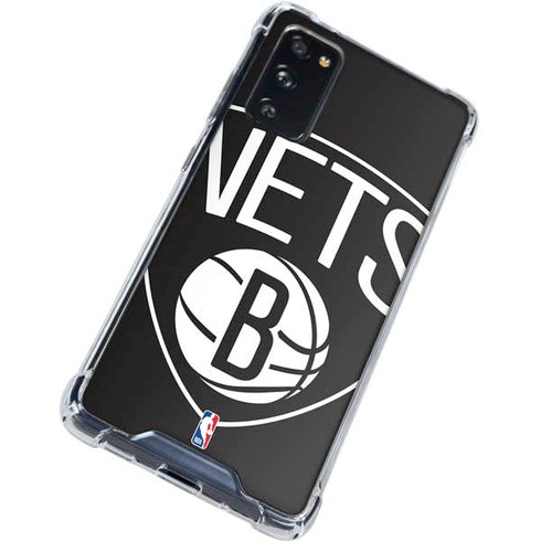 NBA Brooklyn Nets Large Logo Galaxy S20 FE Clear Case