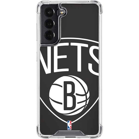 NBA Brooklyn Nets Large Logo Galaxy S22 Clear Case