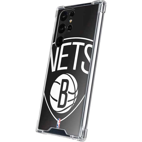 NBA Brooklyn Nets Large Logo Galaxy S22 Ultra Clear Case