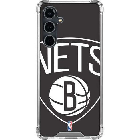 NBA Brooklyn Nets Large Logo Galaxy S23 FE Clear Case
