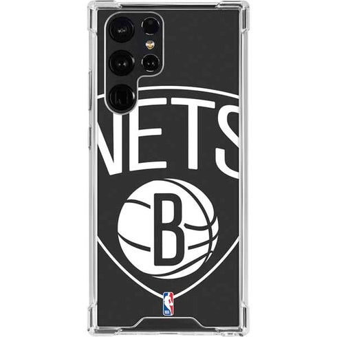 NBA Brooklyn Nets Large Logo Galaxy S24 Ultra Clear Case