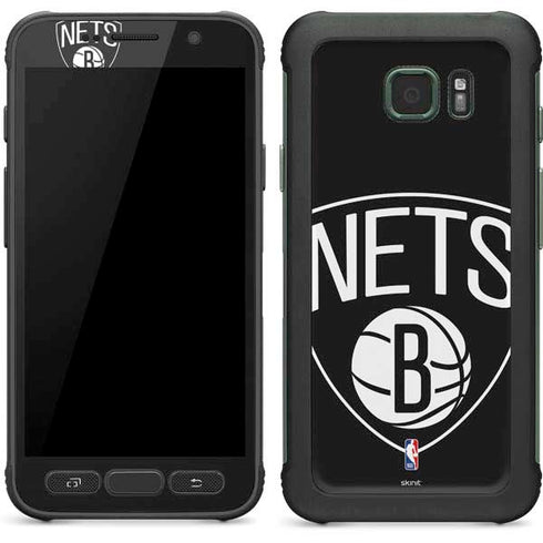 NBA Brooklyn Nets Large Logo Galaxy S7 Active Skin