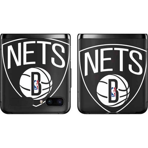 NBA Brooklyn Nets Large Logo Galaxy Z Flip Skin