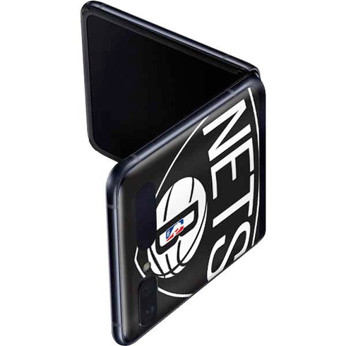 NBA Brooklyn Nets Large Logo Galaxy Z Flip Skin