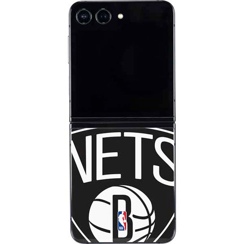 NBA Brooklyn Nets Large Logo Galaxy Z Flip5 5G Skin