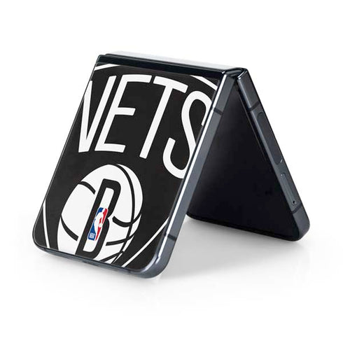 NBA Brooklyn Nets Large Logo Galaxy Z Flip5 5G Skin