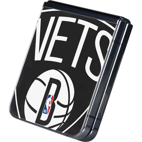 NBA Brooklyn Nets Large Logo Galaxy Z Flip5 5G Skin