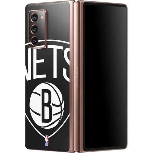 NBA Brooklyn Nets Large Logo Galaxy Z Fold2 5G Skin