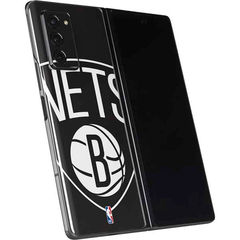 NBA Brooklyn Nets Large Logo Galaxy Z Fold2 5G Skin