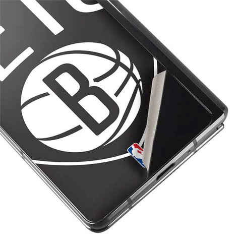 NBA Brooklyn Nets Large Logo Galaxy Z Fold2 5G Skin