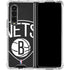 NBA Brooklyn Nets Large Logo Galaxy Z Fold4 5G Clear Case