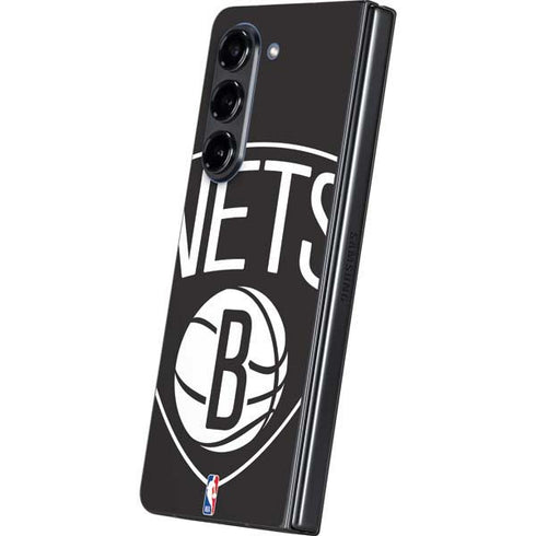NBA Brooklyn Nets Large Logo Galaxy Z Fold5 5G Skin