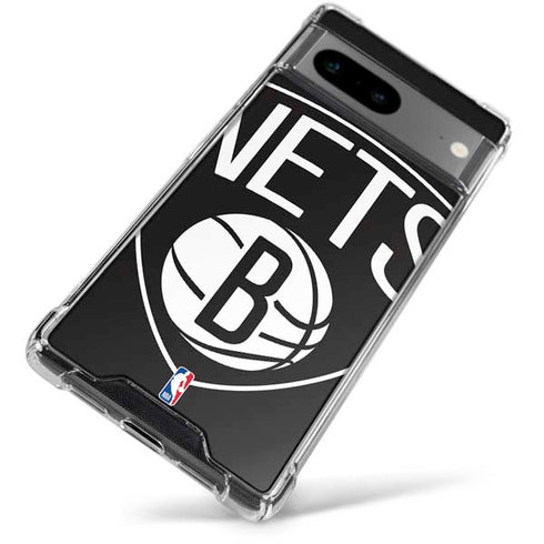 NBA Brooklyn Nets Large Logo Google Pixel 8 Clear Case