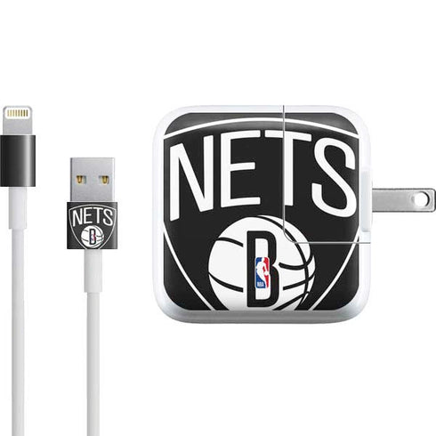 NBA Brooklyn Nets Large Logo iPad Charger (10W USB) Skin