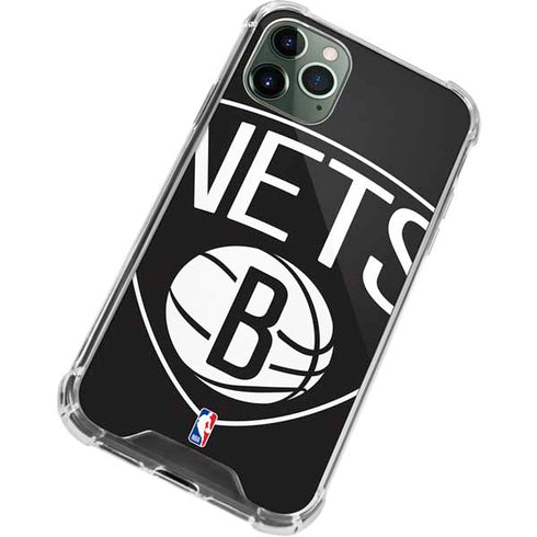 NBA Brooklyn Nets Large Logo iPhone 11 Pro Max Clear Case