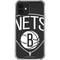 NBA Brooklyn Nets Large Logo iPhone 12 Mini Clear Case