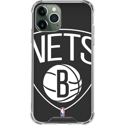 NBA Brooklyn Nets Large Logo iPhone 12 Pro Clear Case