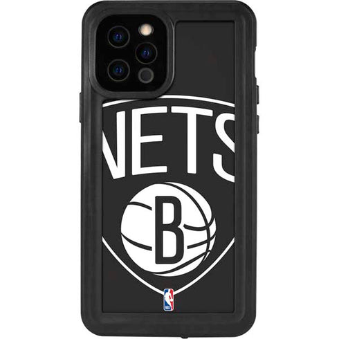 NBA Brooklyn Nets Large Logo iPhone 12 Pro Waterproof Case