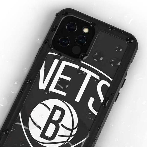 NBA Brooklyn Nets Large Logo iPhone 12 Pro Waterproof Case