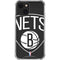 NBA Brooklyn Nets Large Logo iPhone 15 Plus Clear Case