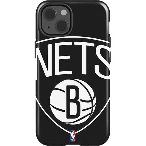 NBA Brooklyn Nets Large Logo iPhone 15 Impact Case