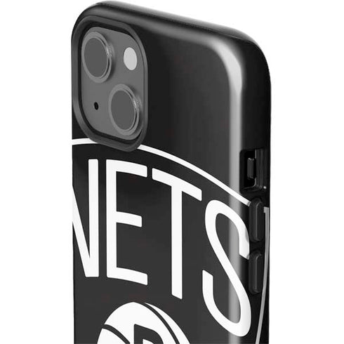 NBA Brooklyn Nets Large Logo iPhone 15 Impact Case