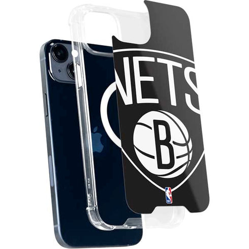 NBA Brooklyn Nets Large Logo iPhone 15 Plus MagSafe Case