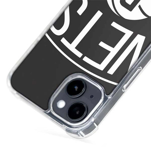 NBA Brooklyn Nets Large Logo iPhone 15 Plus MagSafe Case