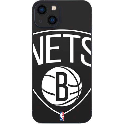NBA Brooklyn Nets Large Logo iPhone 15 Plus Skin