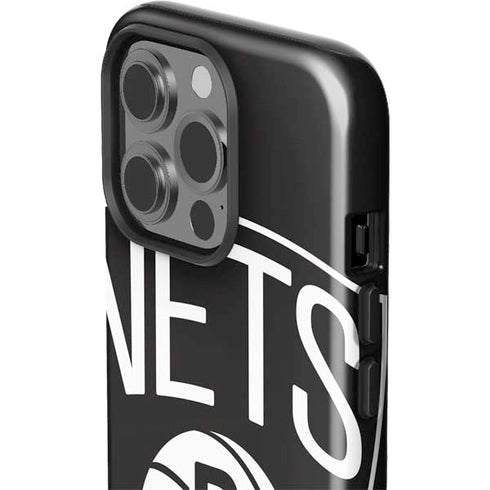 NBA Brooklyn Nets Large Logo iPhone 15 Pro Impact Case