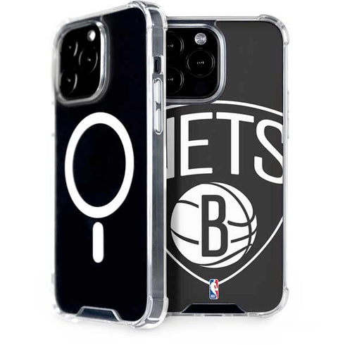 NBA Brooklyn Nets Large Logo iPhone 15 Pro Max MagSafe Case