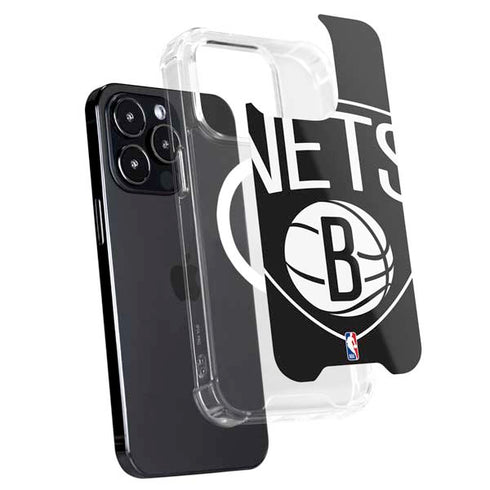 NBA Brooklyn Nets Large Logo iPhone 15 Pro Max MagSafe Case