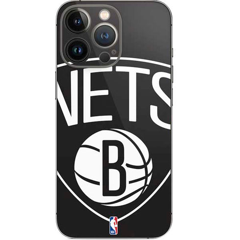 NBA Brooklyn Nets Large Logo iPhone 15 Pro Skin