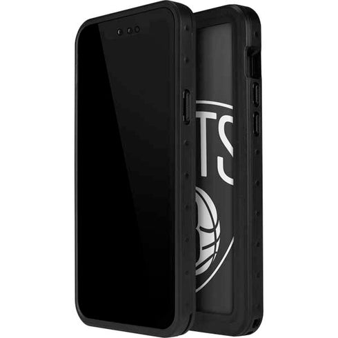 NBA Brooklyn Nets Large Logo iPhone 15 Plus Waterproof Case